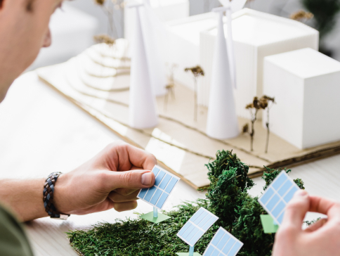 maqueta paneles solares